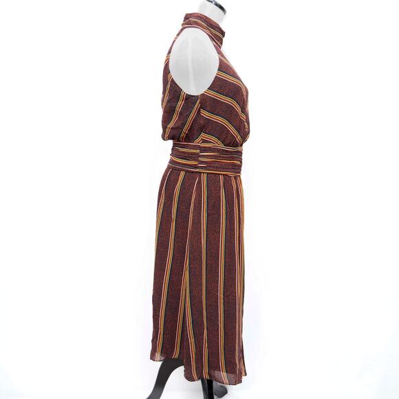 Joie Multicolor Chevron Striped Halter Dress Size Small - Picture 4 of 7